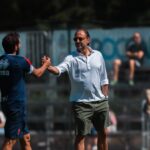 Bari, lavoro in vista della Reggiana: all'allenamento c'è il presidente De Laurentiis